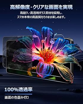 Amazon | [革新的なガイド枠] AQUOS Wish4 用 ガラスフィルム